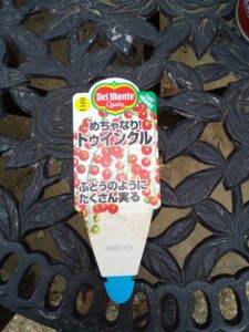 めちゃなりトゥインクル(ミニトマト)の名札